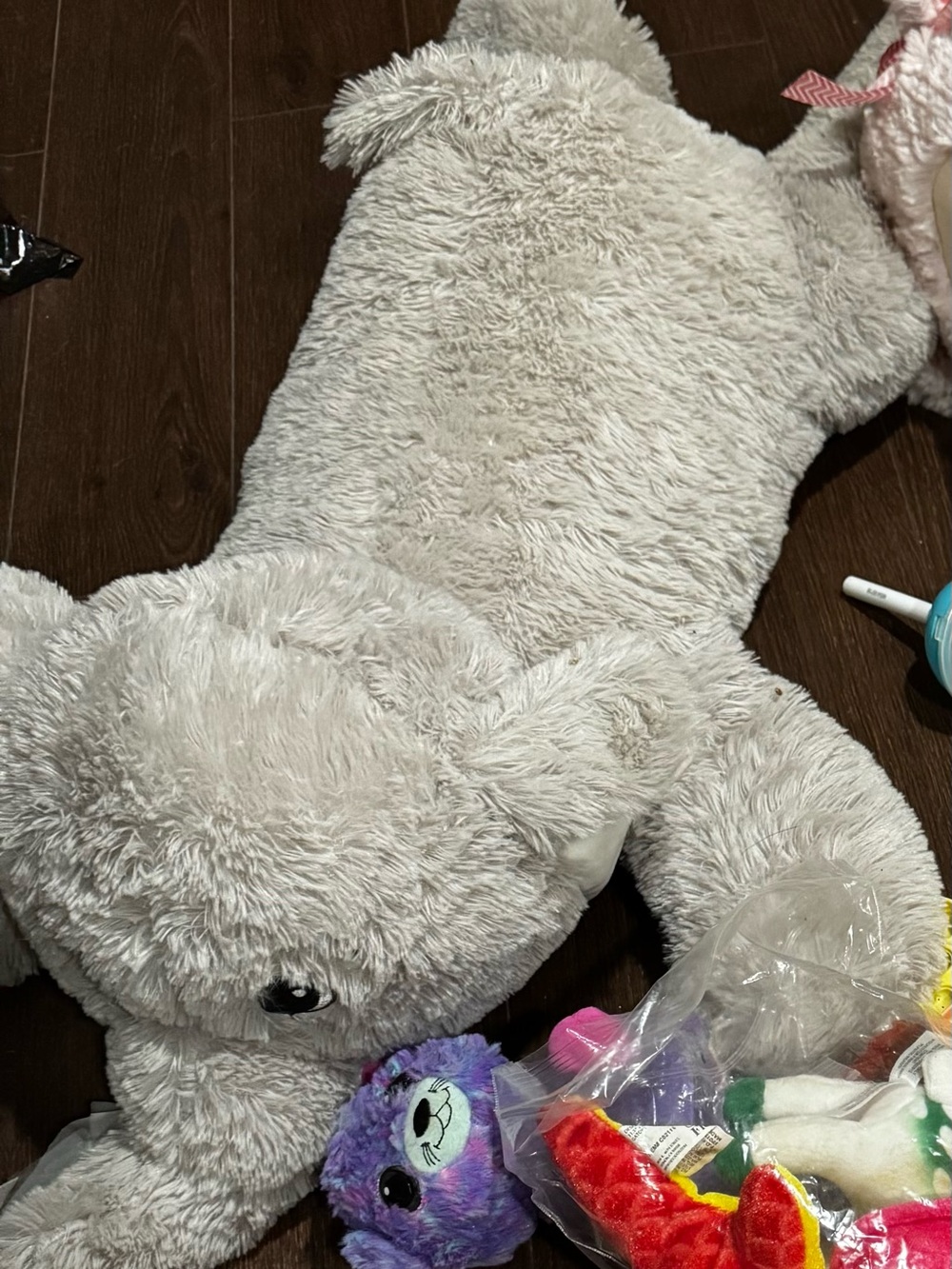Plush Cream Teddy Bear Floor Buddy for Kids